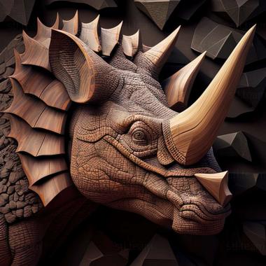 3D модель Mosaiceratops (STL)